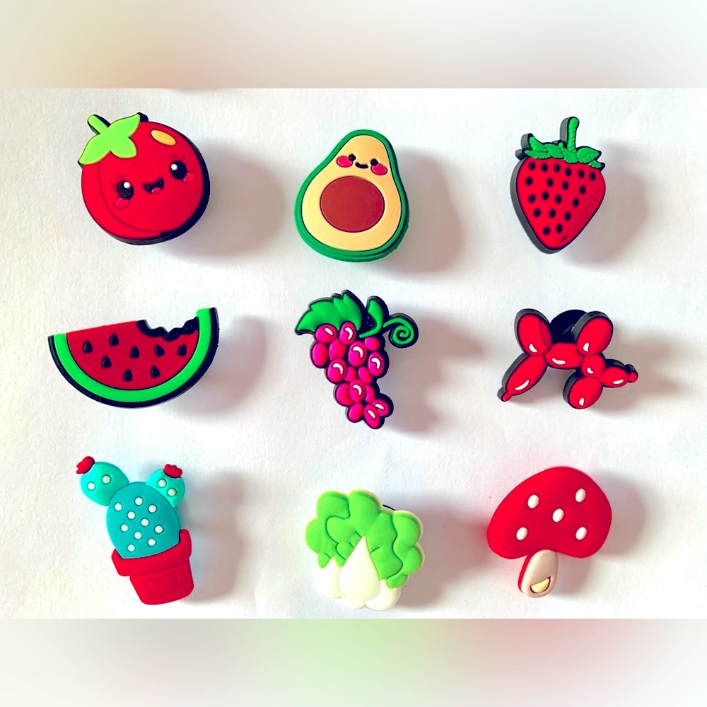 Lovely Fruit Veggies Pack Shoes Charm Jibbitz